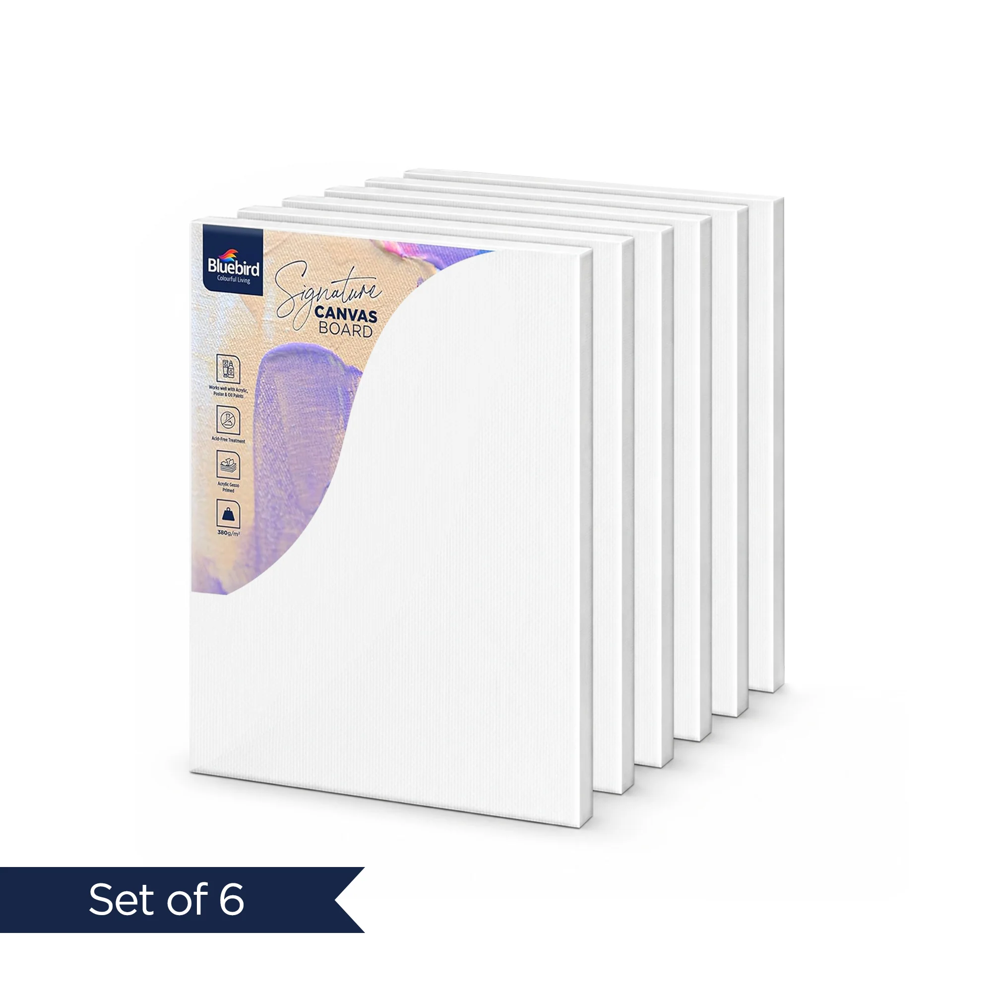 Signature Stretched Canvas - Set of 6