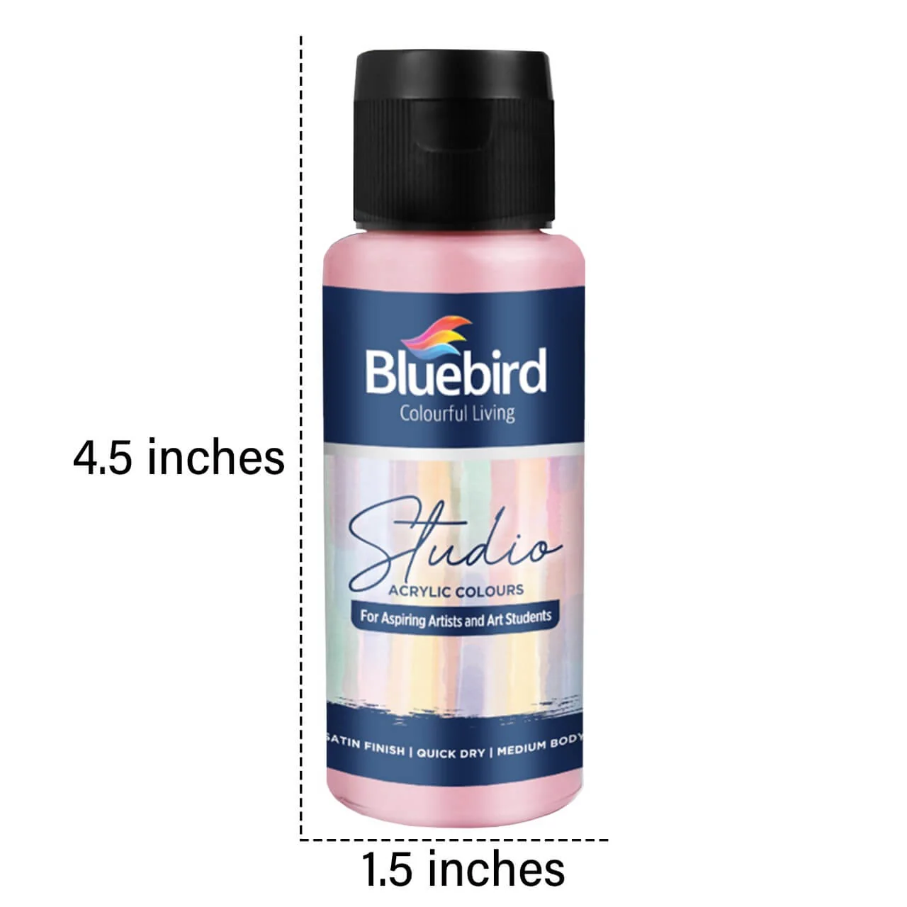 Studio Acrylic Colours - 100 ml - Set of 6 Pastel Shades - Image 2