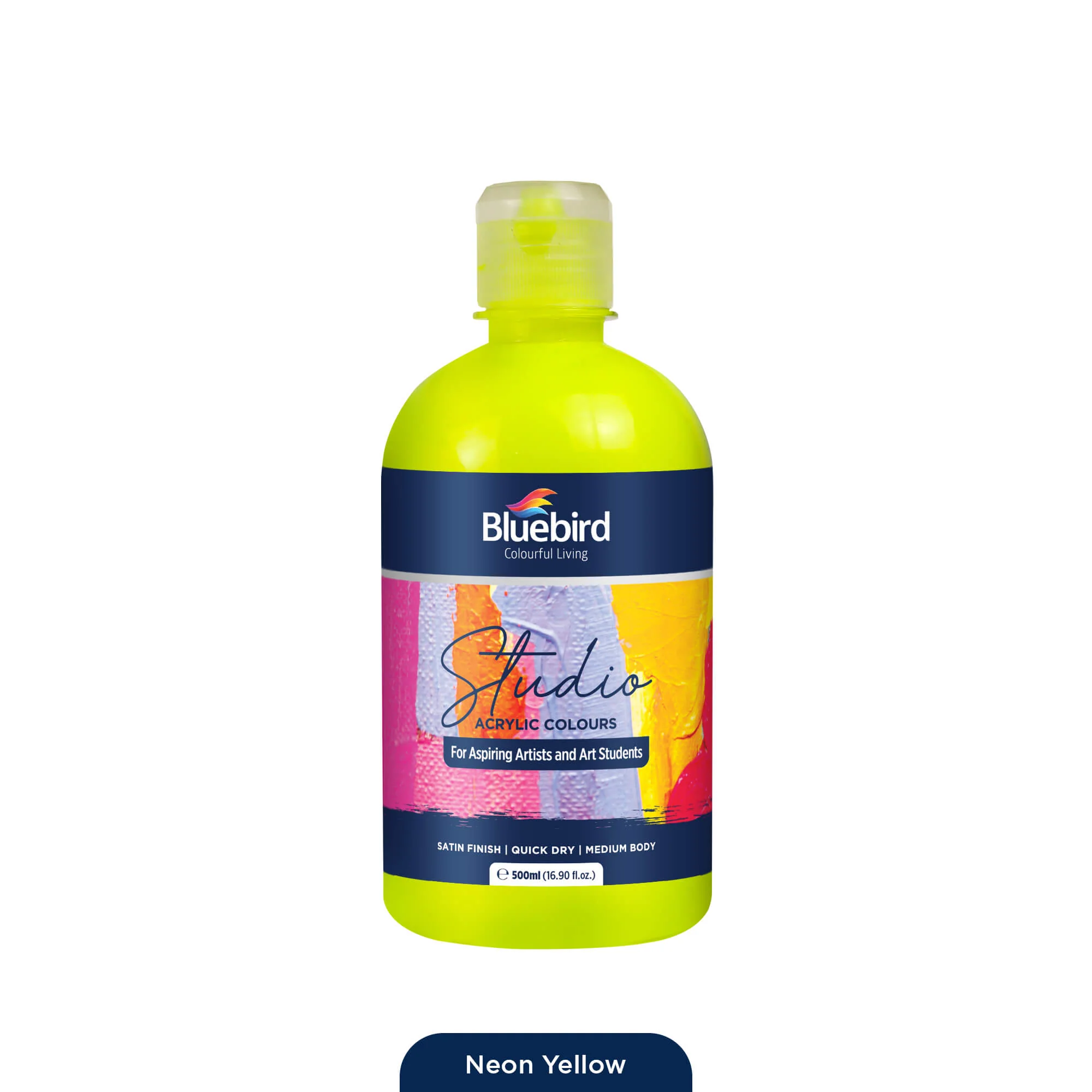 Studio Acrylic Colours - 500 ml - Neon - Image 2